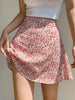 2026 Summer New Retro Vacation Style Small Floral Half Skirt High Waisted Wrap Buttocks Elegant Sweet Slim Short Skirt 06AH