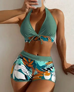 Sexy High Waist Bikini Shorts 2026 Women Swimsuit Two Piece Swimwear Female Bikinis Set Sports Bathing Suits Brazilian Biquini