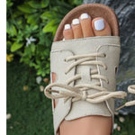 2026 Summer Slippers WomenSlippers Open Toe Slingback Sandals VacationLave-up Slippers for Women