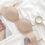 7 Color Women Seamless Underwear Sexy 1/2 Cup Push Up Bra Cotton Comfortable Underwie Brassiere Plus Size CD Cup Female Lingerie