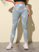 47 Color Marbling Tie-Dye Seamless Yoga Pants Sports Leggings Women Running Fitness High Waist Gym Leggings Women Workout Tights