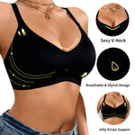 Ladies' Winter Bralettes | 3D Soft Air Support, Women's Seamless Wireless Sports Bras - Push-Up Design Everyday Basic Bras