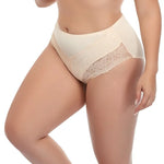 Beauwear women large size lace panty 2XL 3XL 4XL 5XL 6XL 7XL big size nylon spandex underwear female middle waist briefs