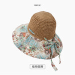 Korean style sun hat with large brim sun protection hat for women with sun visor and fisherman hat