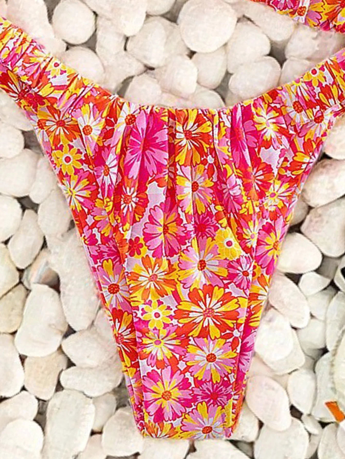 New Printed Bathing Suit Women Two-piece Backless Swimwear Sexy Beach Fashion Thongs Summer New Female Split Swimsuit