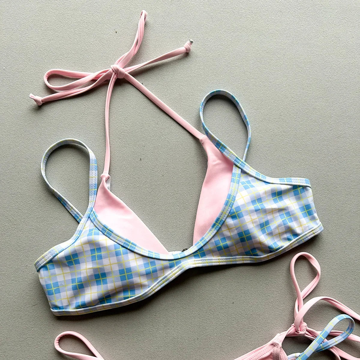 Sexy Orange Polka Dot Print Contrast Micro Bikini 2026 Women Hollow Out Push Up Bra Thong Swimsuit Summer Bathing Suit Swimwear
