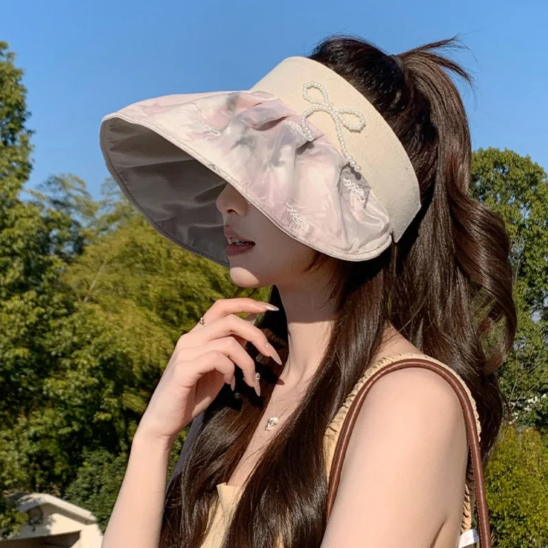 Summer empty top sun hat outdoor sports sun protection hat casual sun hat