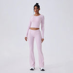 Women's Versatile Yoga Suit Set Tight Fitting and Beautiful Back High-end Sports Suit Outdoor Running and Leisure Fitness Suit