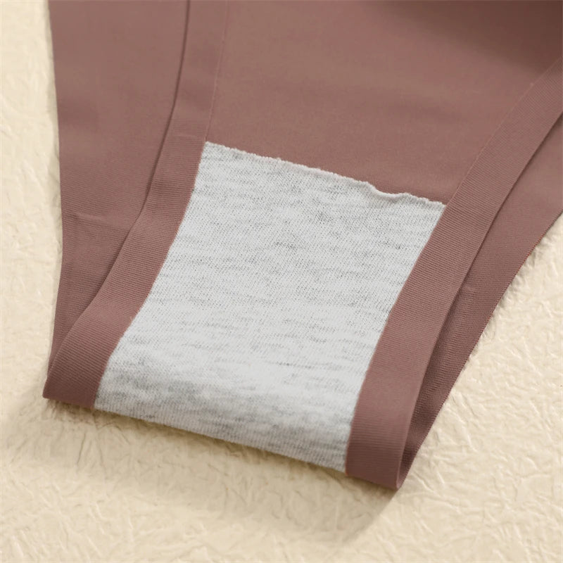 5PCS Seamless Thong Women Invisible Thin Strap Low Waist High Stretch Flexibility Panties Sexy Underwear Ladies Briefs T-back