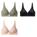 3pcs/Lot Seamless Bras for Women Push Up Brasiere Deep V Bralette Comfort Nonwire Underwear Female Invisible Bra Sexy Lingerie