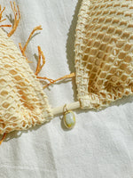 DEKA White Shell String Bikini Women Luxury Push Up Bra Tie Side Thong Swimsuit Brazilian Beach Bathing Suit Micro Swimwear