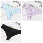 3Pcs/Set Thongs Women's G-String Sexy Female Seamless Underwear Breathable Panties Soft Sexy Lingerie Comfort Intimate