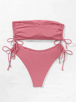 Sexy Bandeau Bikinis 2025 Women Brazilian Swimwear Female Swimsuit Two Pieces Bikini Set Bather Bathing Suits Girls Beach Wear