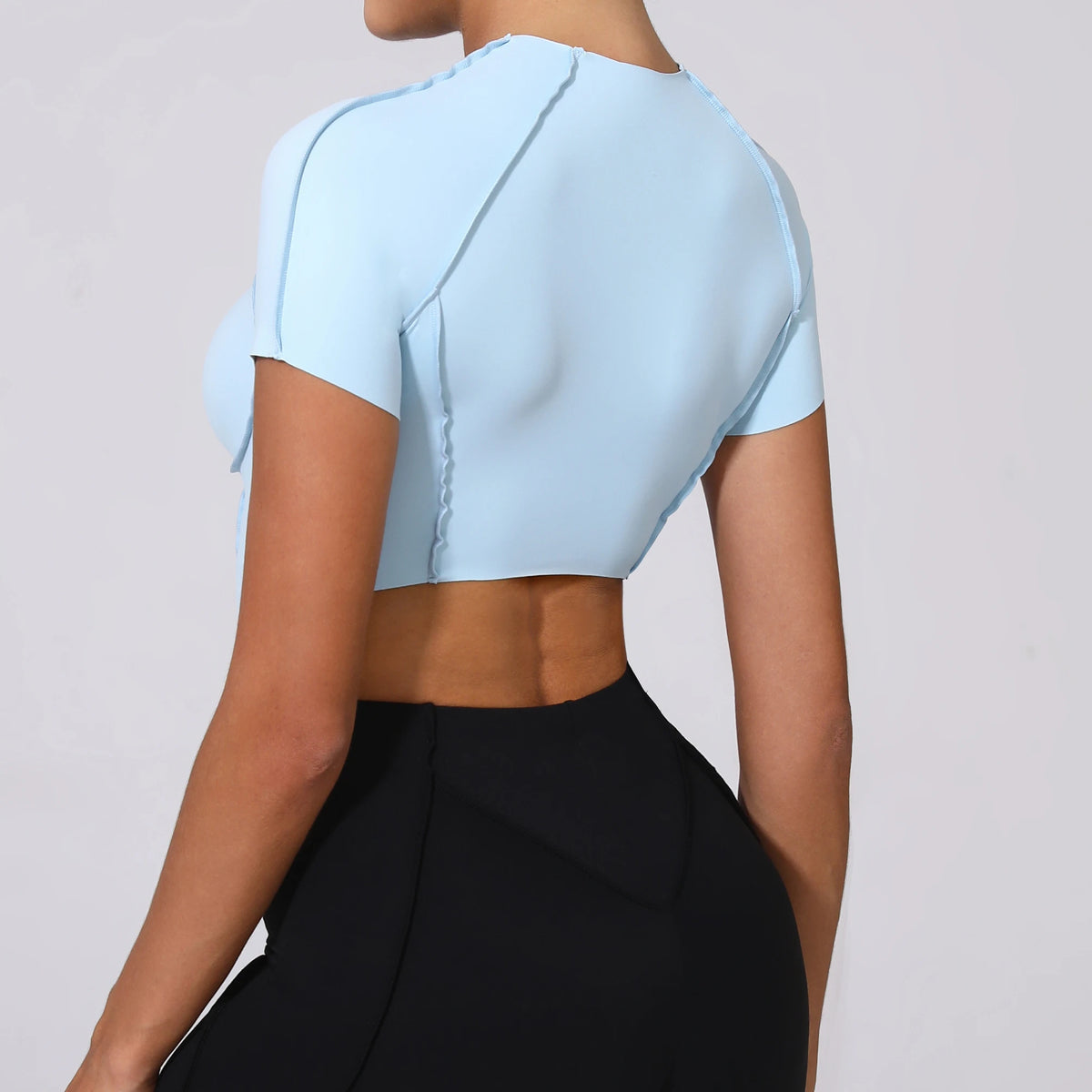 No Padded Women Yoga Sport T Shirts Fitness Clothes Short Sleeve Yoga Shirt Gym Top Running Active Wear Sport Tops