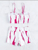 Drawstring Front Shorts Bikinis 2024 High Waist Swimsuit Women Swimwear Female Bathers Bathing Swimming Swim Suit Beachwear