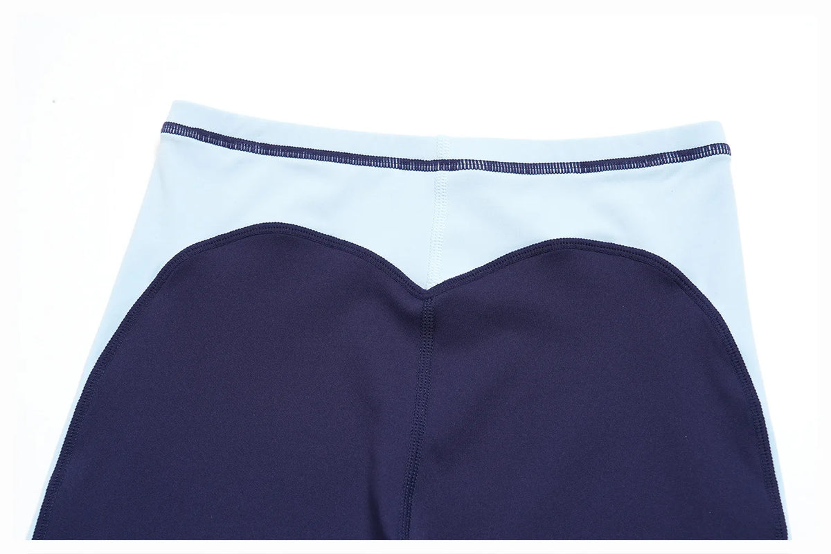 Summer Color Blocking Yoga Suit Women Shockproof Slim Sports Bra High Waist Hip Lift Shorts Gym Running Fitness Sets Tracksuit