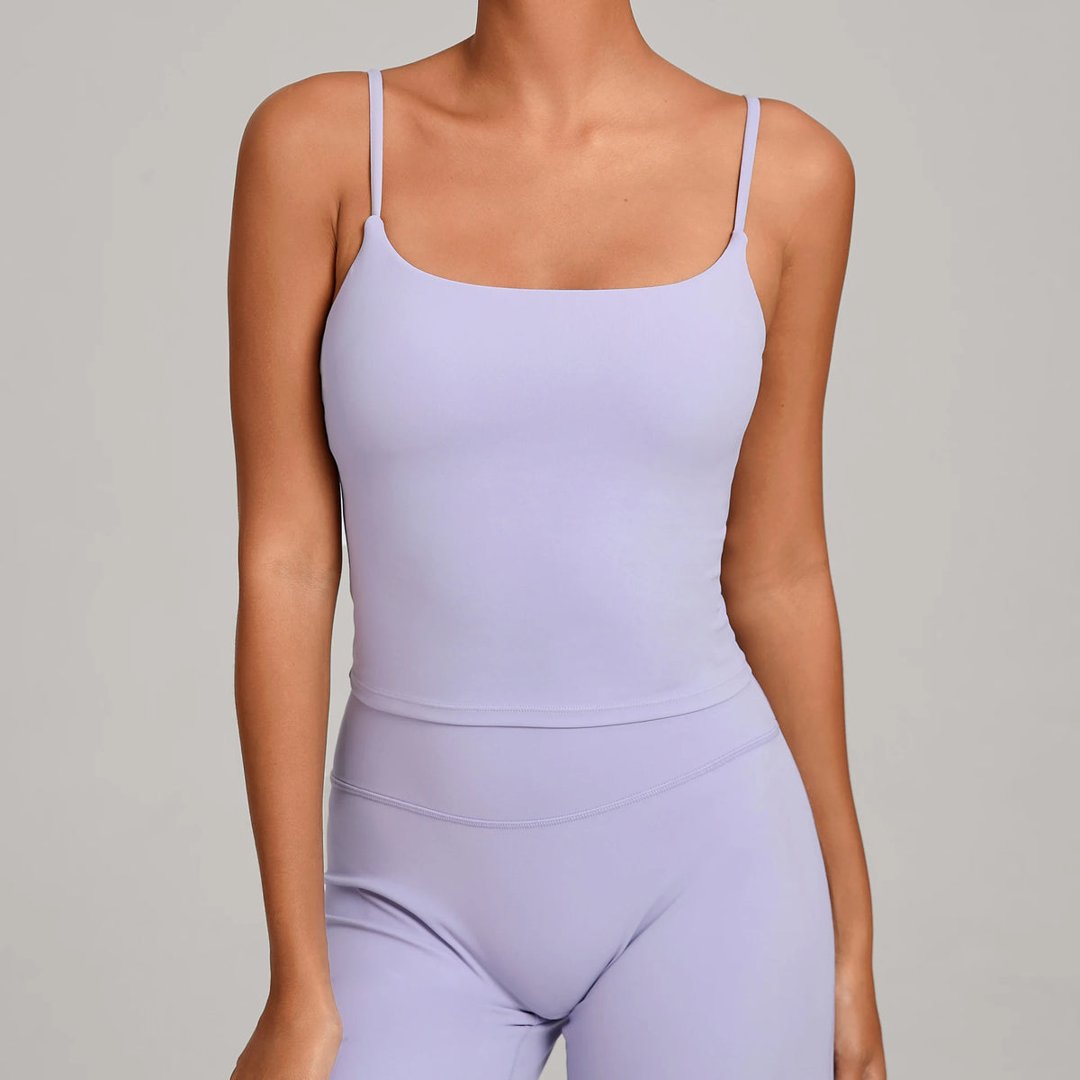 GYM Tank Top With Built In Bra women's Yoga clothing running Square Neck fitness vest beautiful back sports Workout