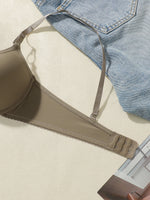 Seamless Smooth Push Up Bra Underwire Deep V Adjustable Straps Comfortable Everyday Wear Women Brassiere J3076