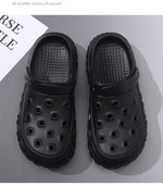 Men Summer Slippers Close Toe Leisure Clogs Soft EVA Anti-slip 2 Way Wear Shoes Couples Indoor Beach Slides Street Sandals