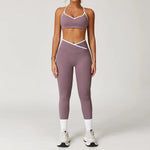 Sportswear Woman Gym Sports Bra Shorts Leggings 2 Piece Set Workout Naked Feeling Seamless Female Fitness Clothing Tracksuits