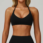 Gym Bras Cross Shoulder Straps Sports Underwear Anti-Sweat Fitness Top Women Yoga Bra Shockproof Crop Top Push Up Workout Tops