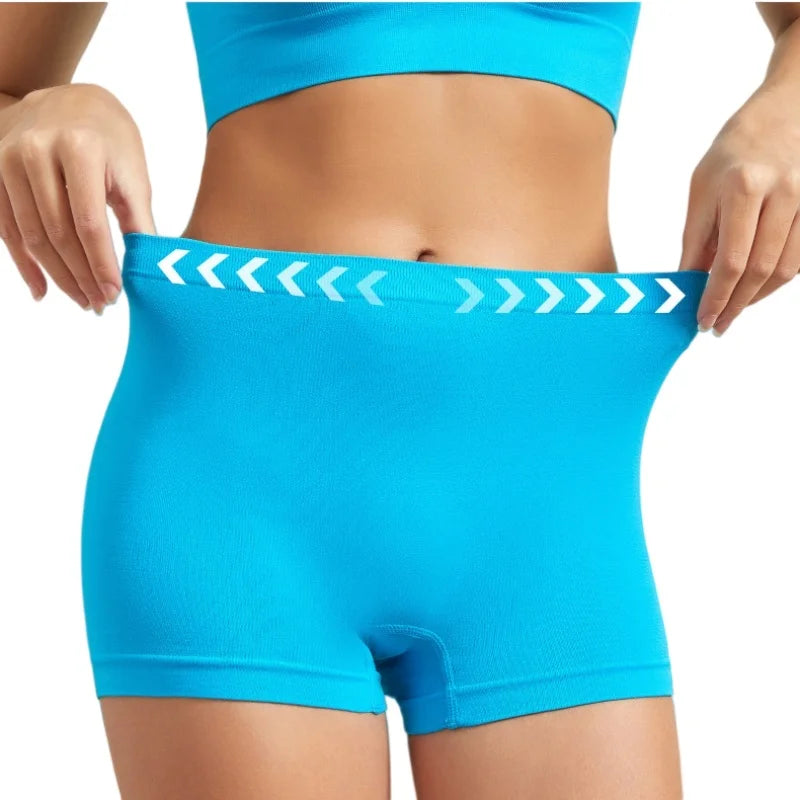 Women Seamless Boyshort Panties Low Rise Hip Lifting Underwear Sports Underpants Sexy Lingerie Comfort Intimates S-5XL