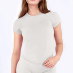 NCLAGEN Sport Shirt Women Fitness Impact Short Sleeve Top Gym Workout Yoga Blouse Quick Dry Breathable Running Tee Versatile Top