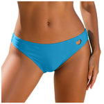 2026 New Bikini Bottoms Women's Swimsuit Low Waisted Solid Heart Cut Out Swimwear Thong Beachwear Brazilian Bathing Suit Summer