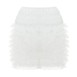 Fashion Women Ladies Solid Lace Frilly Ruffle Knicker Underwear Short Pants Safety Shorts