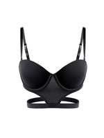 stylish sexy bra T-shirt underton beautiful back half cup smooth and exposed waist slim waist big exposed back push up bra