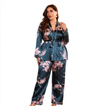 Large size summerwomen's bathrobes sexy dressing gown home clothes can be worn outside the ice silk nightgown