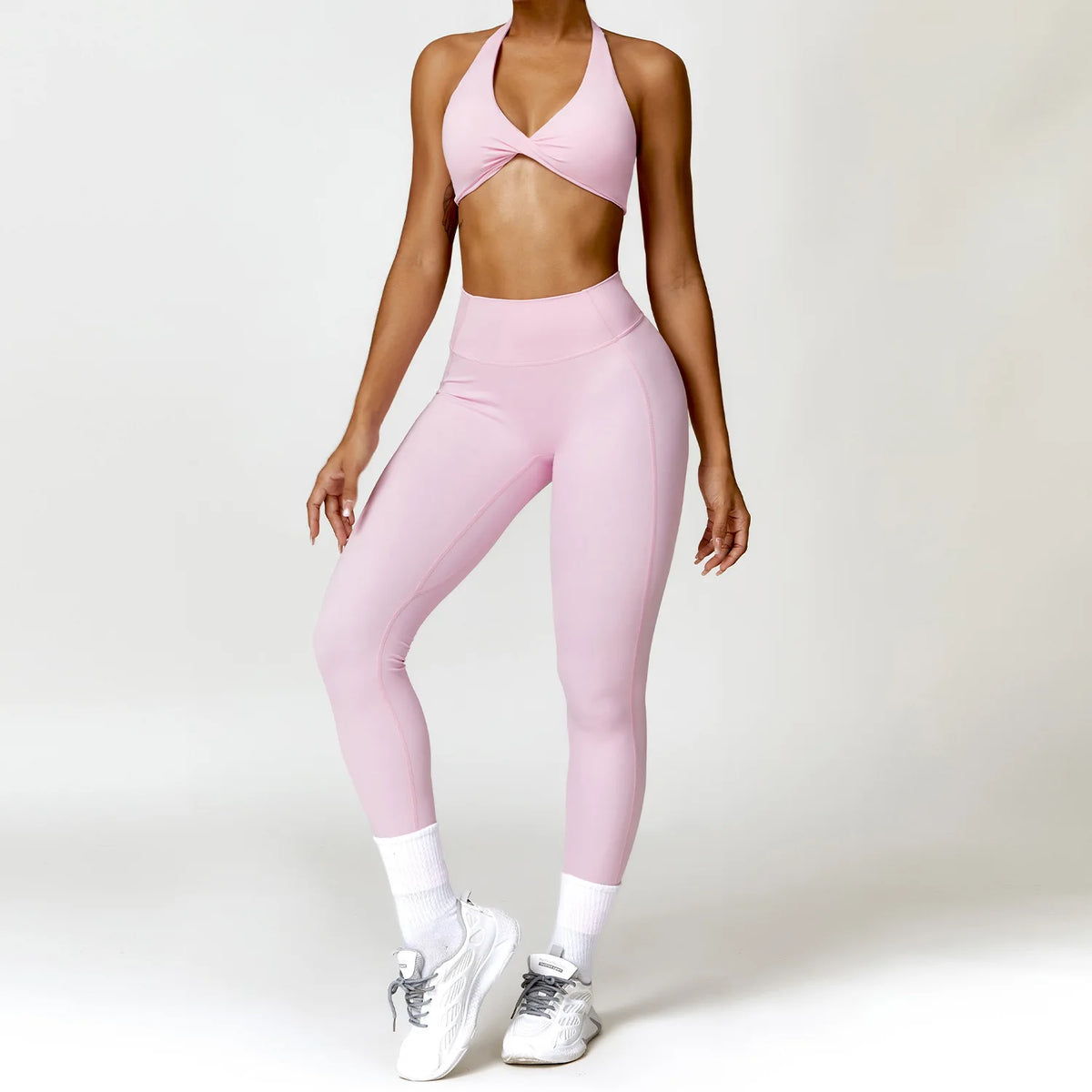 Women Seamless Yoga Set 2PCS Gym Workout Clothes for Female Push Up Bra High Waist Leggings Sexy Fitness Sportswear Sports Suits