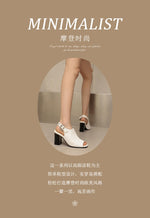 New Women Sandals Peep Toe High Heels Summer Gladiator Shoes Black Brown Woman Ankle Strap Sandalias Female Mujer Big Size