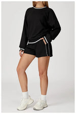 Women's Seamless Yoga Set Long-sleeved Top Pants Tracksuit Running Fitness Sports Set High Waist Slim-fitting Suit