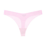 Girls Briefs Seamless Women Panties Sexy G String Ice Silk Underwear T Back Sports Yoga Thong Traceless Plus Size S-XL