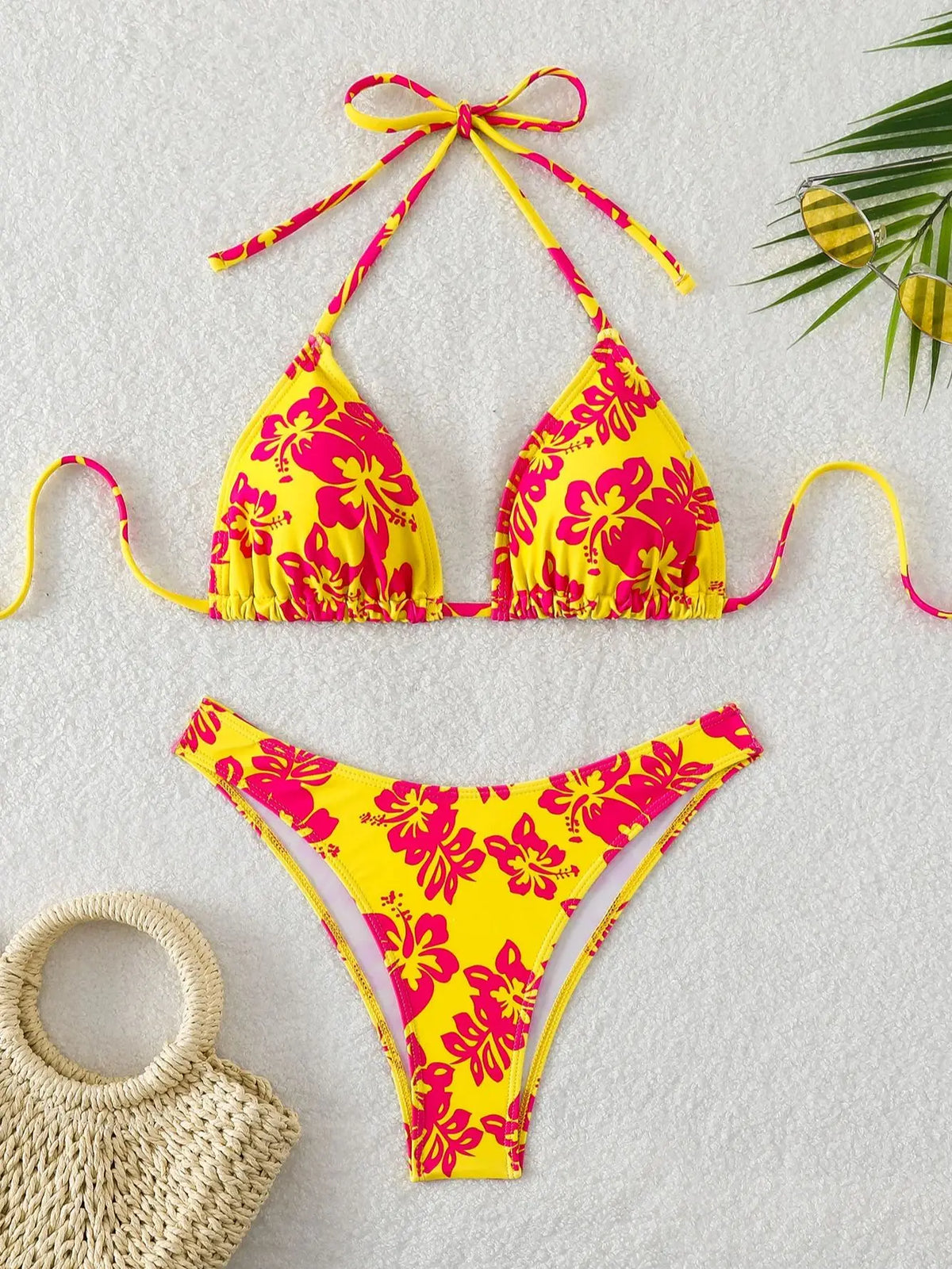 icro Bikini Women Swimwear Bandeau Swimsuit Woman Female Biquini Thong Bikinis Set Floral Brazilian Bathing Suit Beachwear