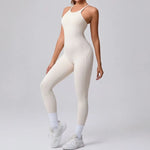 Women's Yoga Jumpsuits Sports Fitness Hip-lifting Cross Beauty Back Adjustable Straps One-piece Training Workout Gym Bodysuits