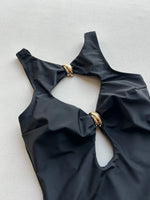 2026 New Summer Women Sexy Hollow Out One-piece Suit Swimwear Bodysuit Ring Decor Swimsuit High Waist Push Up Monokini Beachwear