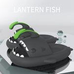 1Pair DIY Shark Slippers Charms Night Glowing Lantern Unicorn Cute Strawberry Panda Ice Cream Fins Shoes Accessories