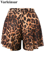 S - XXL New Sexy With Shorts Leopard Long Sleeve One Piece Swimsuit Women Swimwear Female Padded Bather Bathing Suit Swim V7348