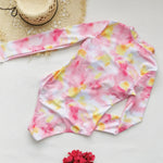 Long Sleeve Swimsuit Women Swimwear 2026 Sexy Bikinis Female Biquini Patchwork Swim Suits Print Surf Bodysuit Beachwear