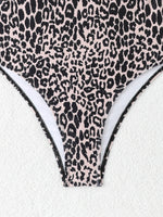 2026 Leopard Swimsuit One Piece String Backless Monokini Swimwear Women Sexy Bathers Bathing Swimming Swim Suit Female Beachwear