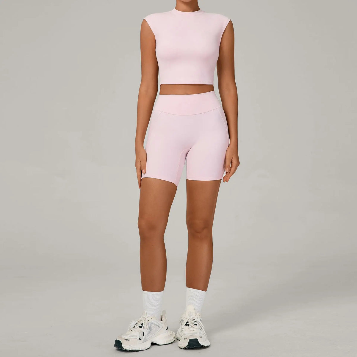 Naked Yoga Sets Women Quick Drying Slim Sports Shirt Fitness Suit Outdoors Sport High Waist Shorts Tight Running Workout Clothes