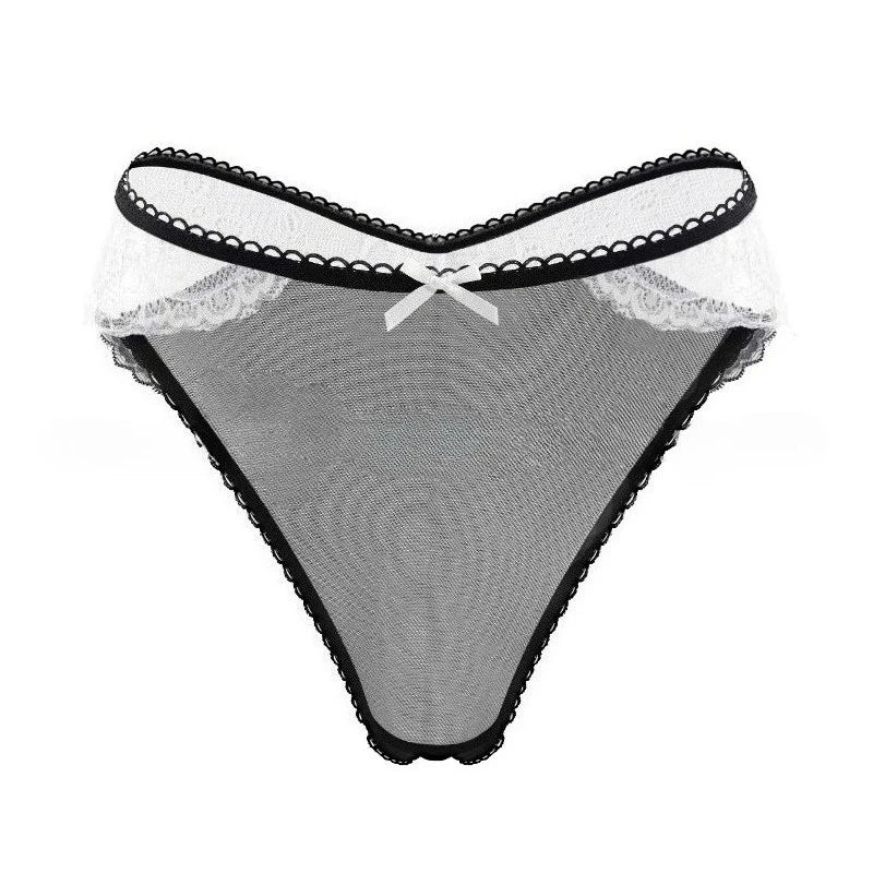 1PCS Sexy Lace Bow Lady Briefs Floral Patchwork Panties Breathable Female Underpants Elegant Lingerie Women Panties Underwear