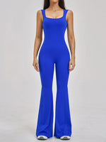 Slimming Yoga Jumpsuits Women Hollow Out Ruffles Backless Sportswear Fitness Back Hip-Lifting Leggings One-Piece Gym Bodysuits