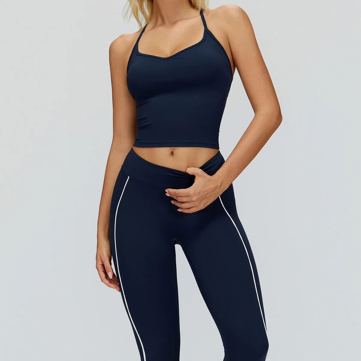Women Yoga Set 2/3PCS Gym Clothes Long Sleeved Sportswear Yoga Suits Fitness Tracksuits Sport Outfits Crop Tank Bra Gym Leggings