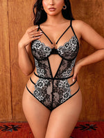 Sexy Bodysuit Lingerie Women Wedding Night Underwear Babydoll Dress Lace Hollow Bra See-through Bodysuit Nighty Exotic Pajamas