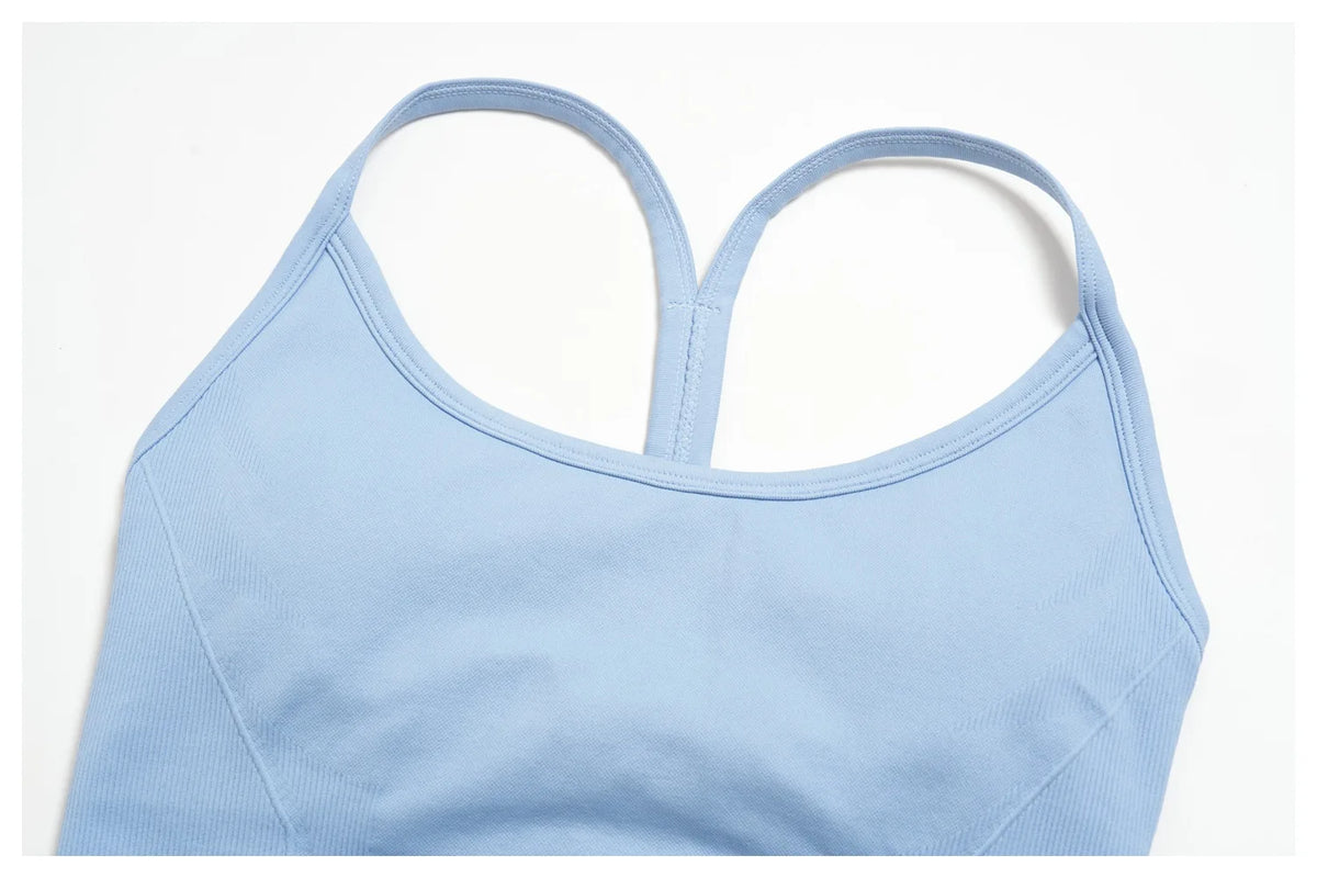 Summer Seamless Yoga Sets Women Outdoor Slimming Sports Tank Top High Waist Hip Lifting Leggings Gym Fitness Suits Tracksuit