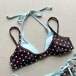 Sexy Orange Polka Dot Print Contrast Micro Bikini 2026 Women Hollow Out Push Up Bra Thong Swimsuit Summer Bathing Suit Swimwear