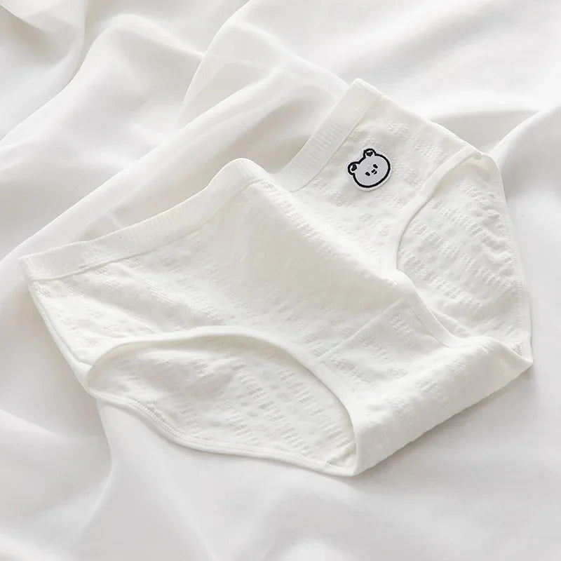 1Pc Cotton Panties Women Solid Color Briefs M-XL Underwear Soft Underpants Women's Panty Intimates